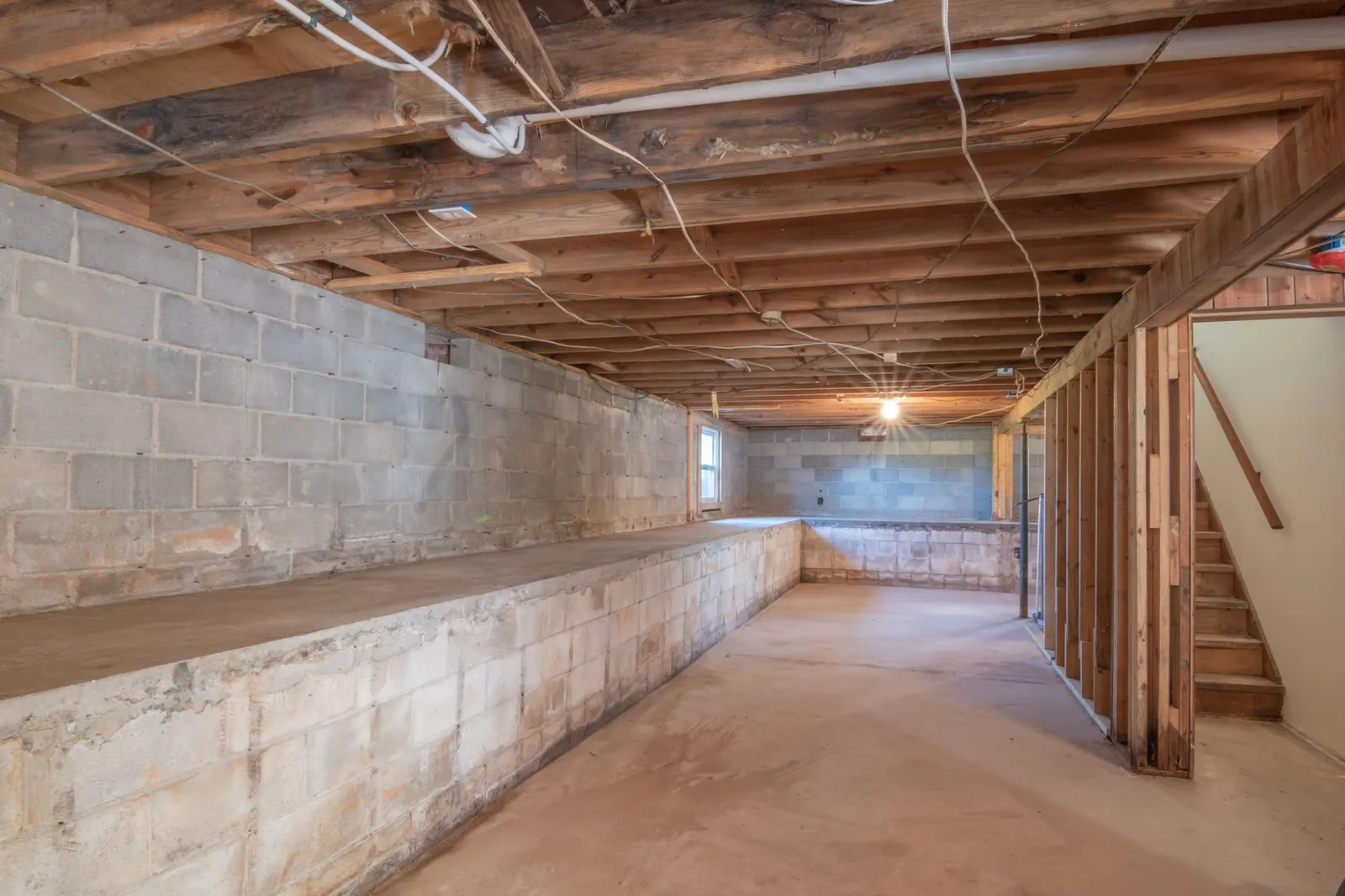 Basement interior ready for remodeling