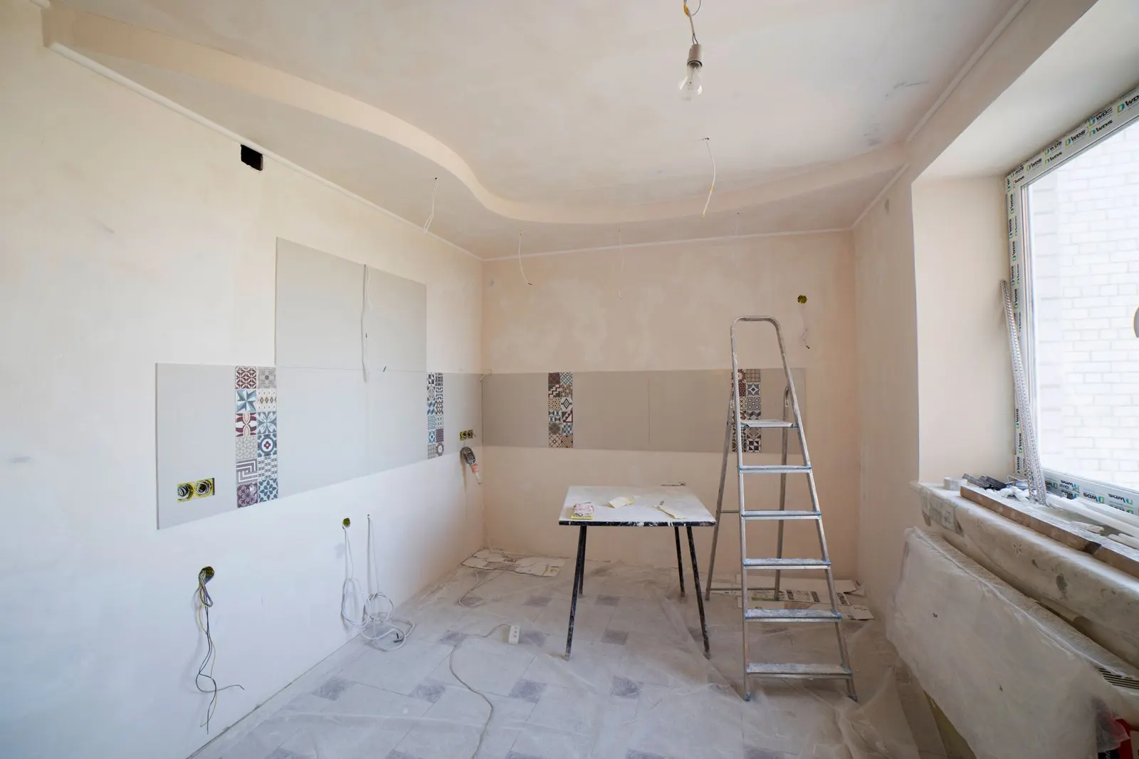 Kitchen under renovation in a Tampa Bay area home